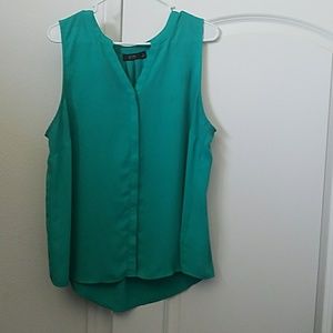 Dark mint green tank